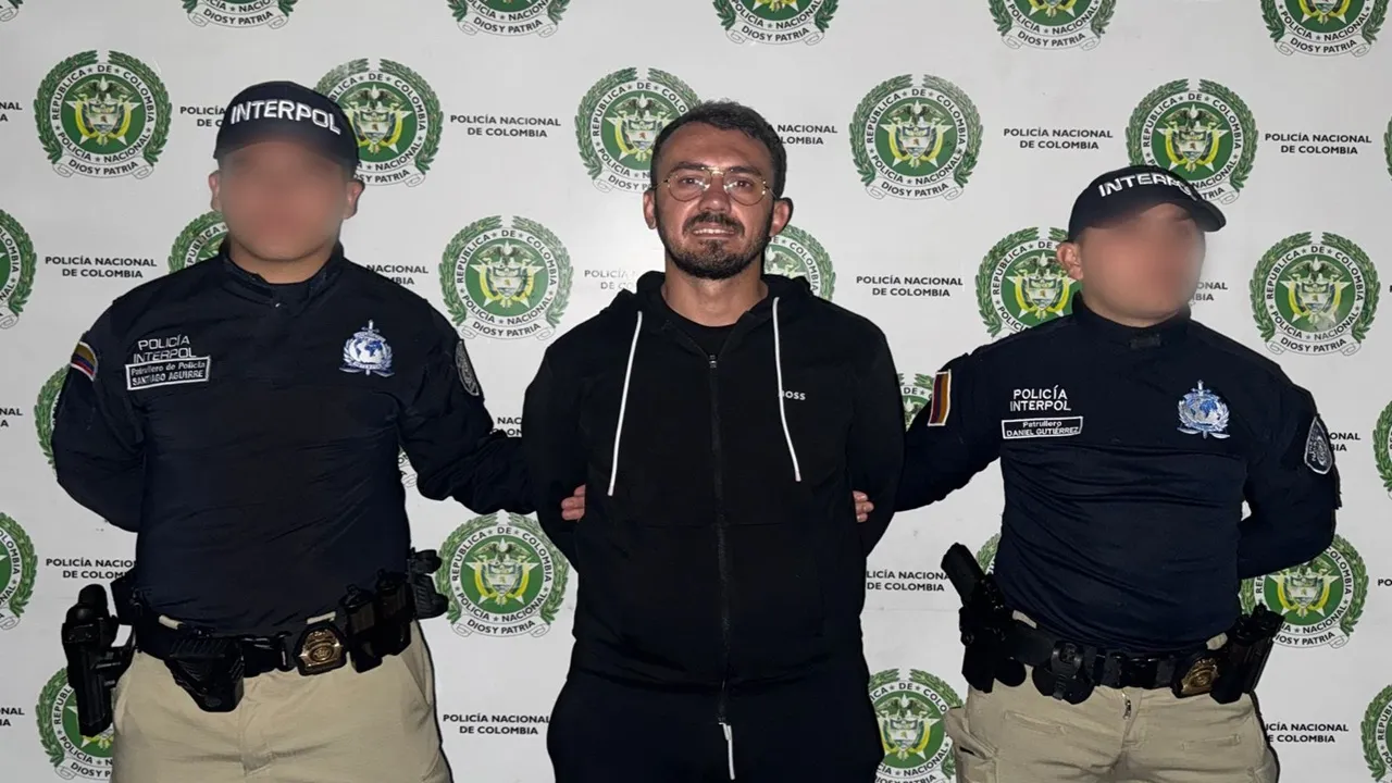 Arian Lluka capturado en Bogotá